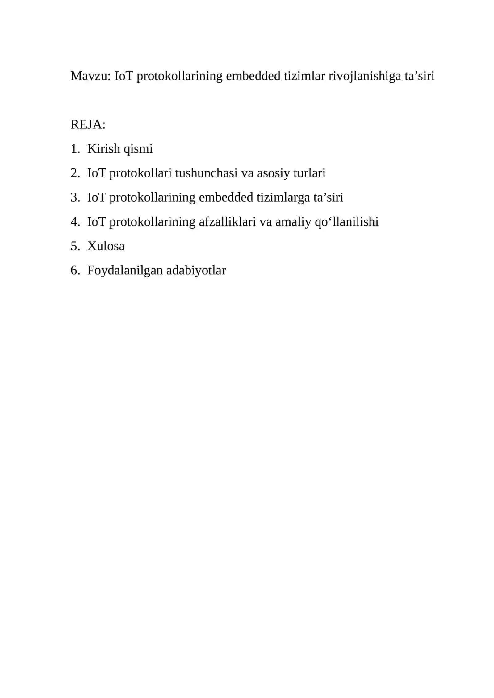 IoT protokollarining embedded tizimlar rivojlanishiga ta’siri 2