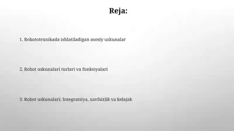Robototexnika uskunalari 2