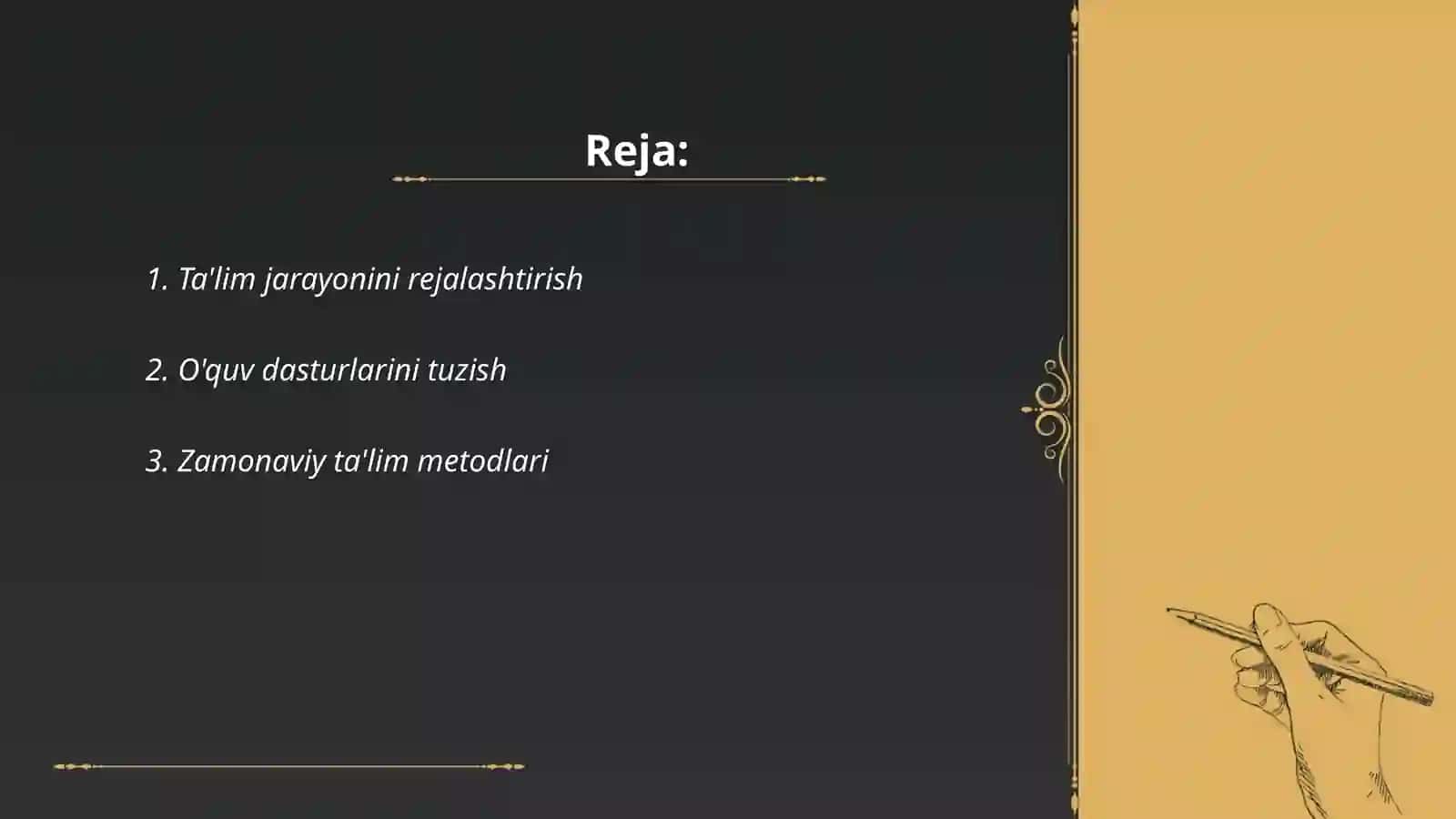Talim olish jarayonini samarali tashkil etish 2