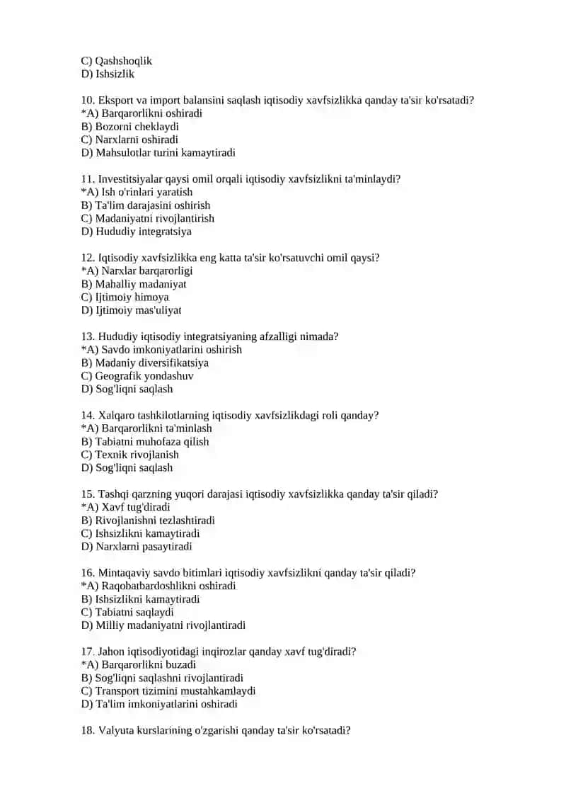 13-mavzu. Mintaqa iqtisodiy xavfsizligini ta’minlash 2