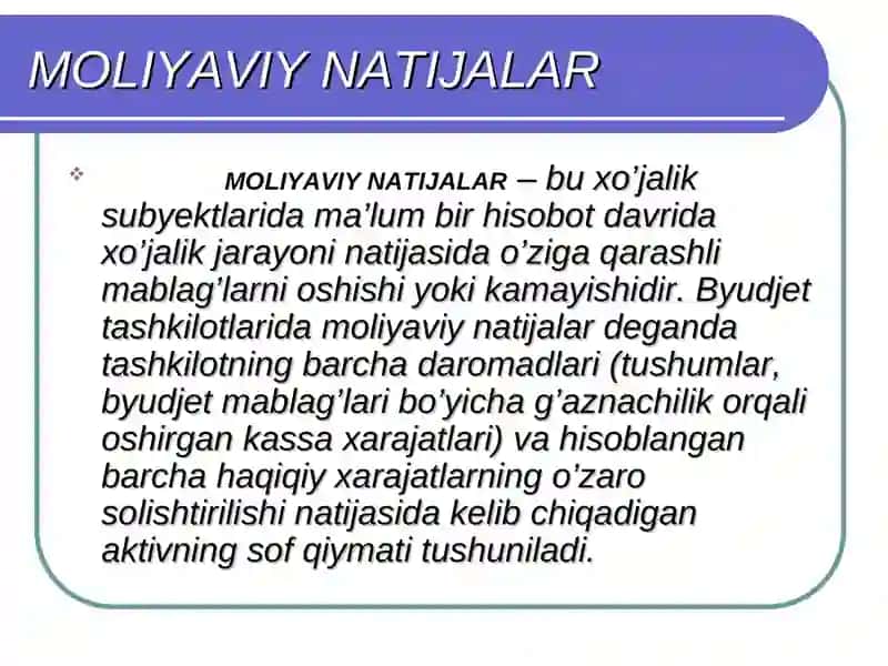 MOLIYAVIY NATIJALAR 2
