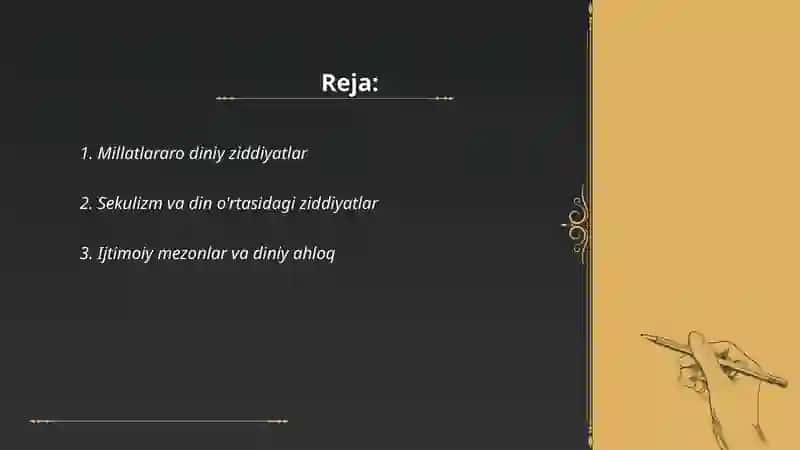 Millatlararo diniy ziddiyatlar 2