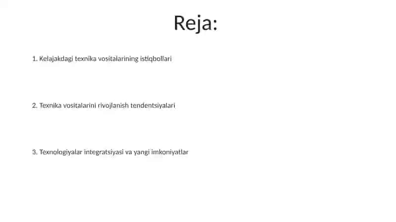 Texnik vositalarning rivojlanish tendensiyalari 2