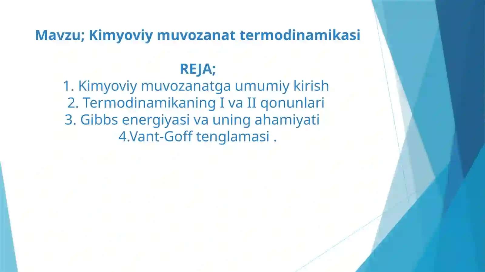 FIZIK KIMYO FANIDAN KURSISHITAQDIMOTI 2