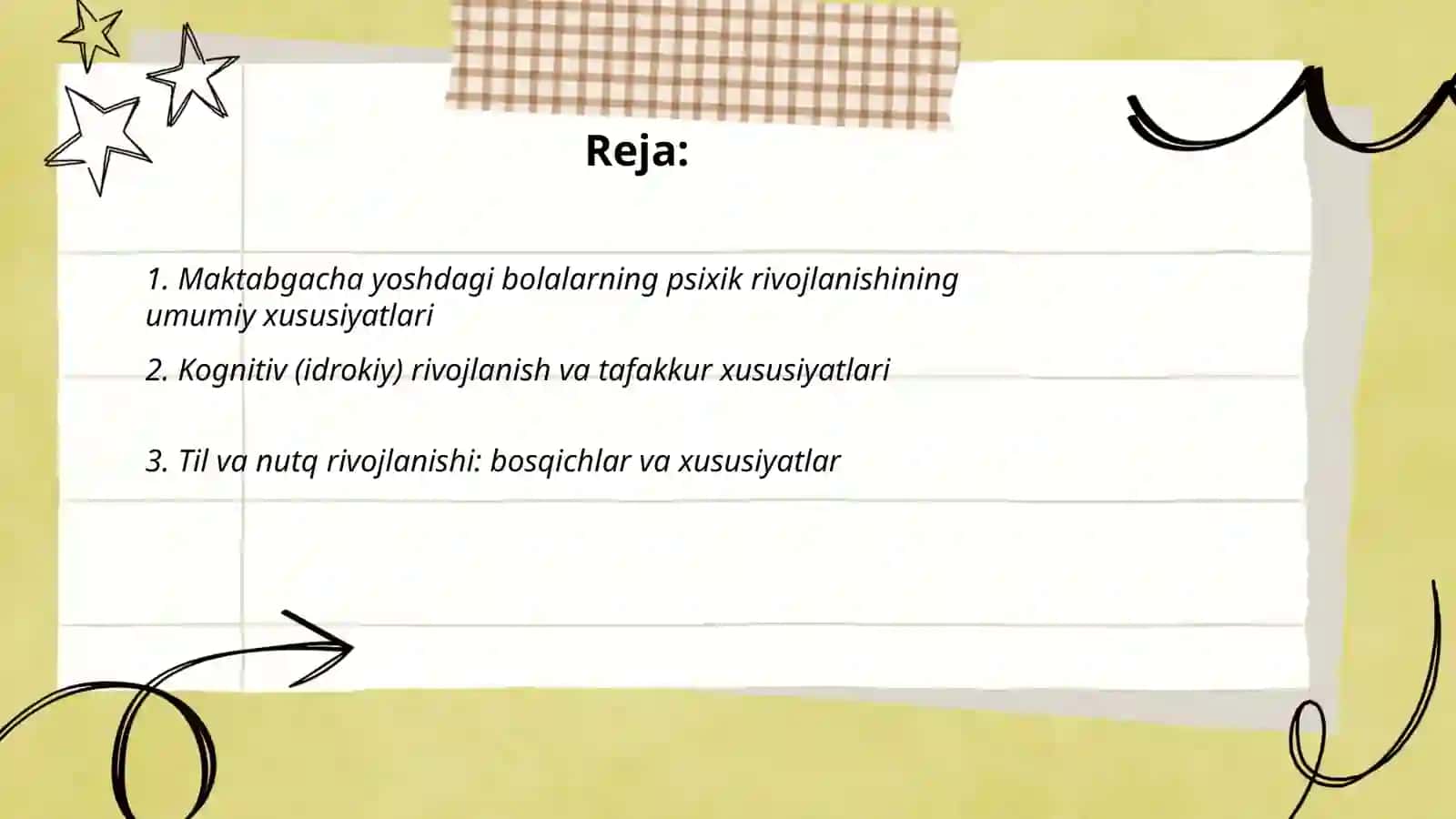 Maktabgacha yoshdagi bolalarning psixik rivojlanishining xususiyatlari 2