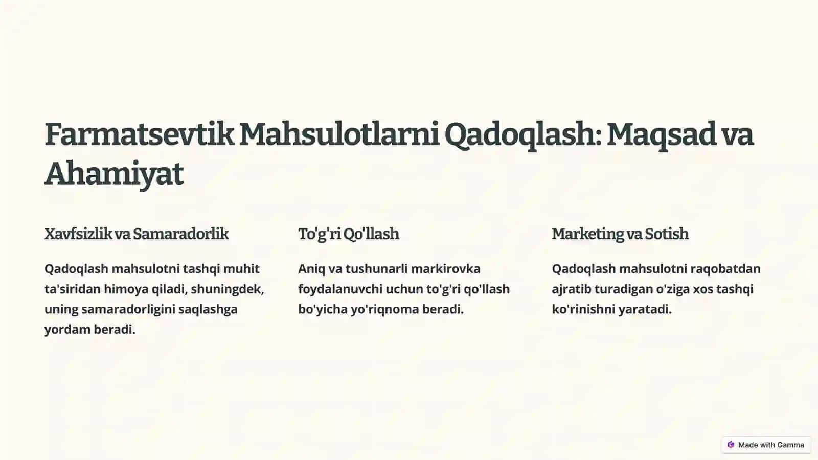 Farmatsevtik Mahsulotlarni Qadoqlash: Maqsad va Ahamiyat 2