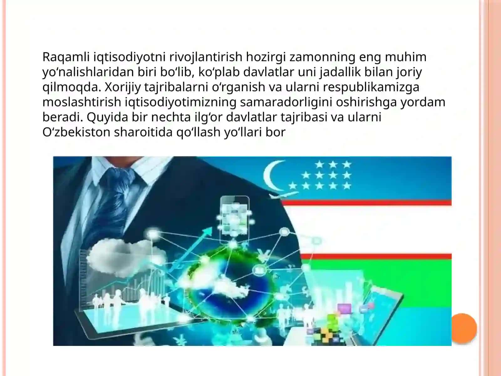 Raqamli iqtisodiyotni rivojlantirishni xorij tajribasi va undan respublikamizda qo'llash yo'llari 2