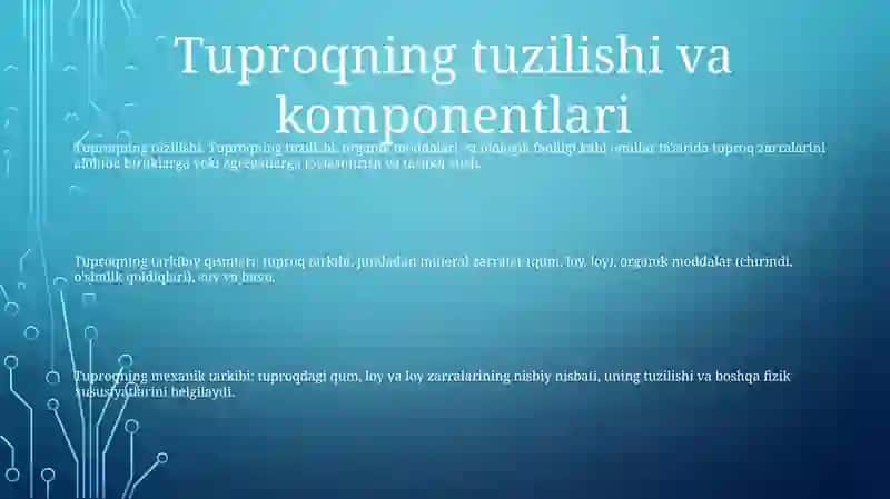 Tuproqning Mexanik Tarkibi 2