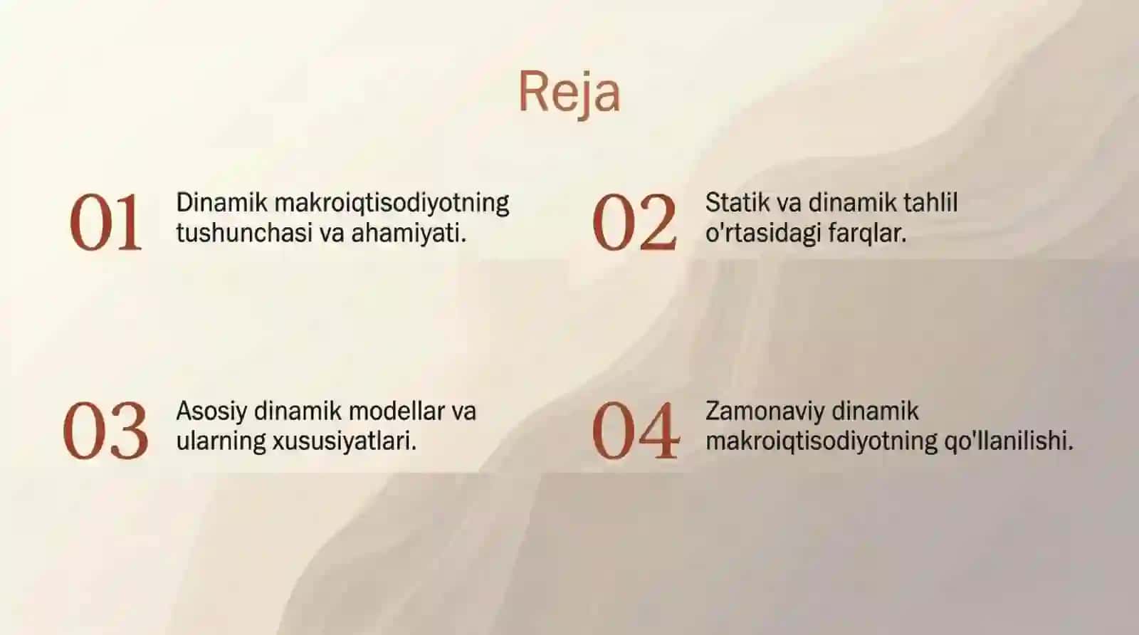Dinamik makroiqtisodiyotning mohiyati 2