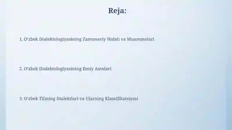 Oʻzbek dialektologiyasining fan sifatida tashkil topishi 2