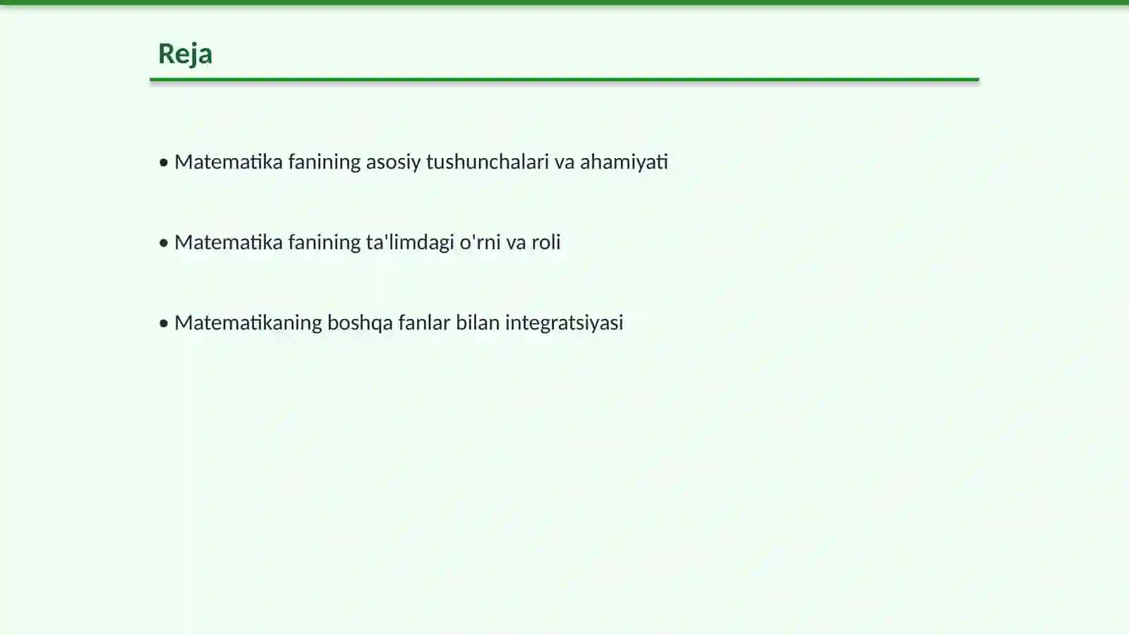 Matematika fanining boshlang‘ich bosqichdagi roli 2