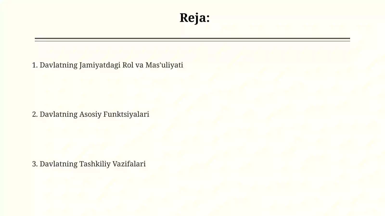 Davlatning tashkilot sifatida funksiyalari va vazifalari 2