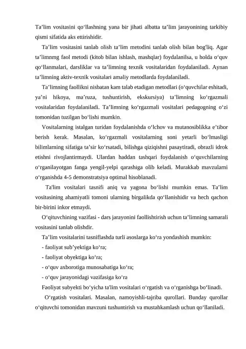 Boshlang'ich ta’lim tizimida o‘qitishning texnik vositalari 2