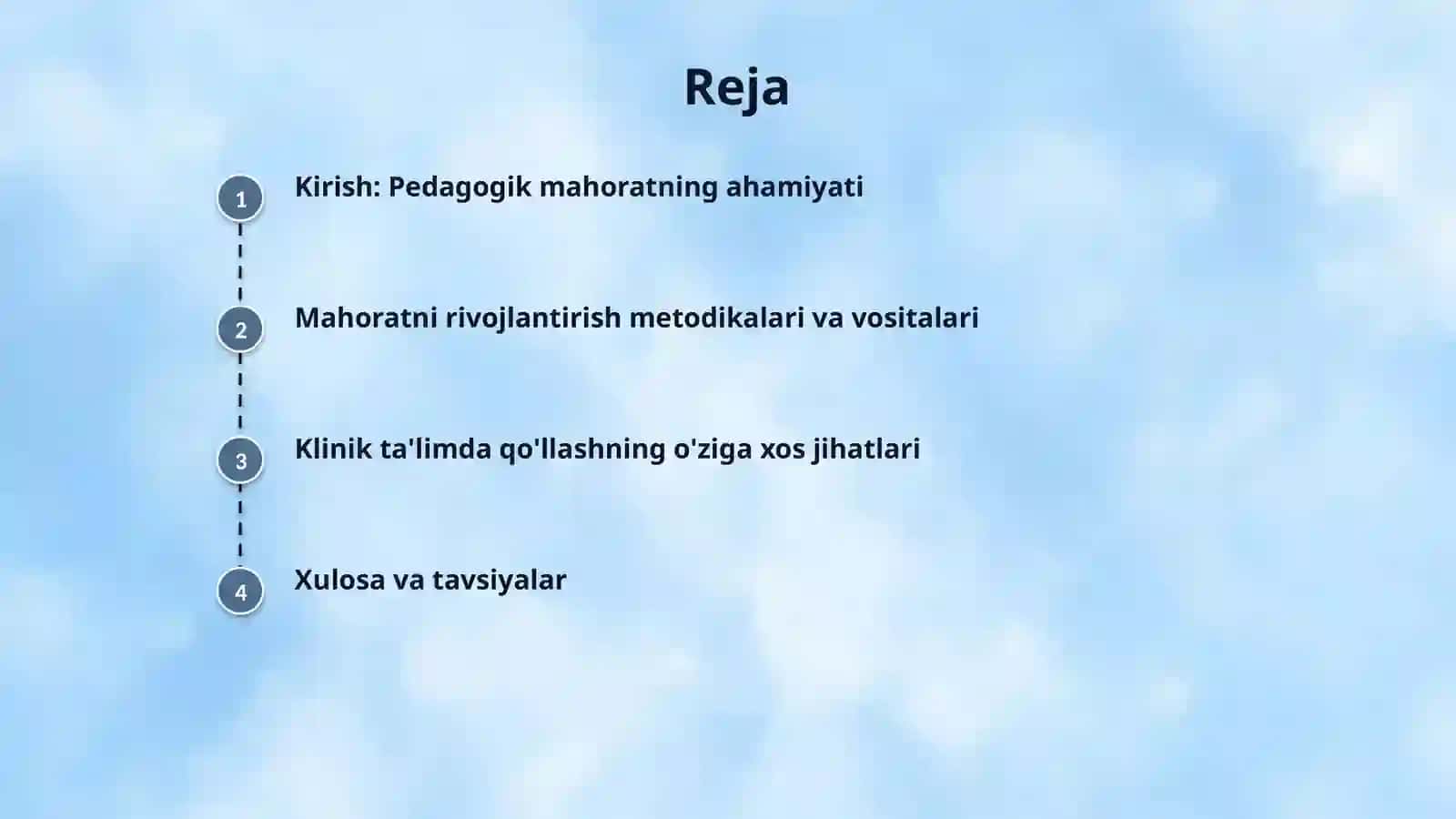 15.Pedagogik mahoratni rivojlantirish metodikasi va klinik ta'limua qo 'llash 2