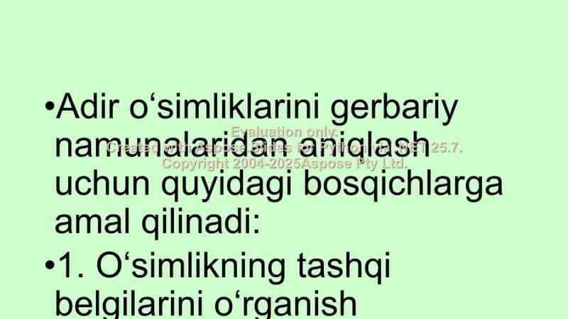 Biologiya tadqiqotlarining uslubiy metodikasi 2