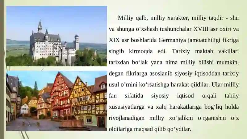 Germaniya tarixiy ta’limotlari. Marjinalizm va uning asosiy yo‘nalishlari 2
