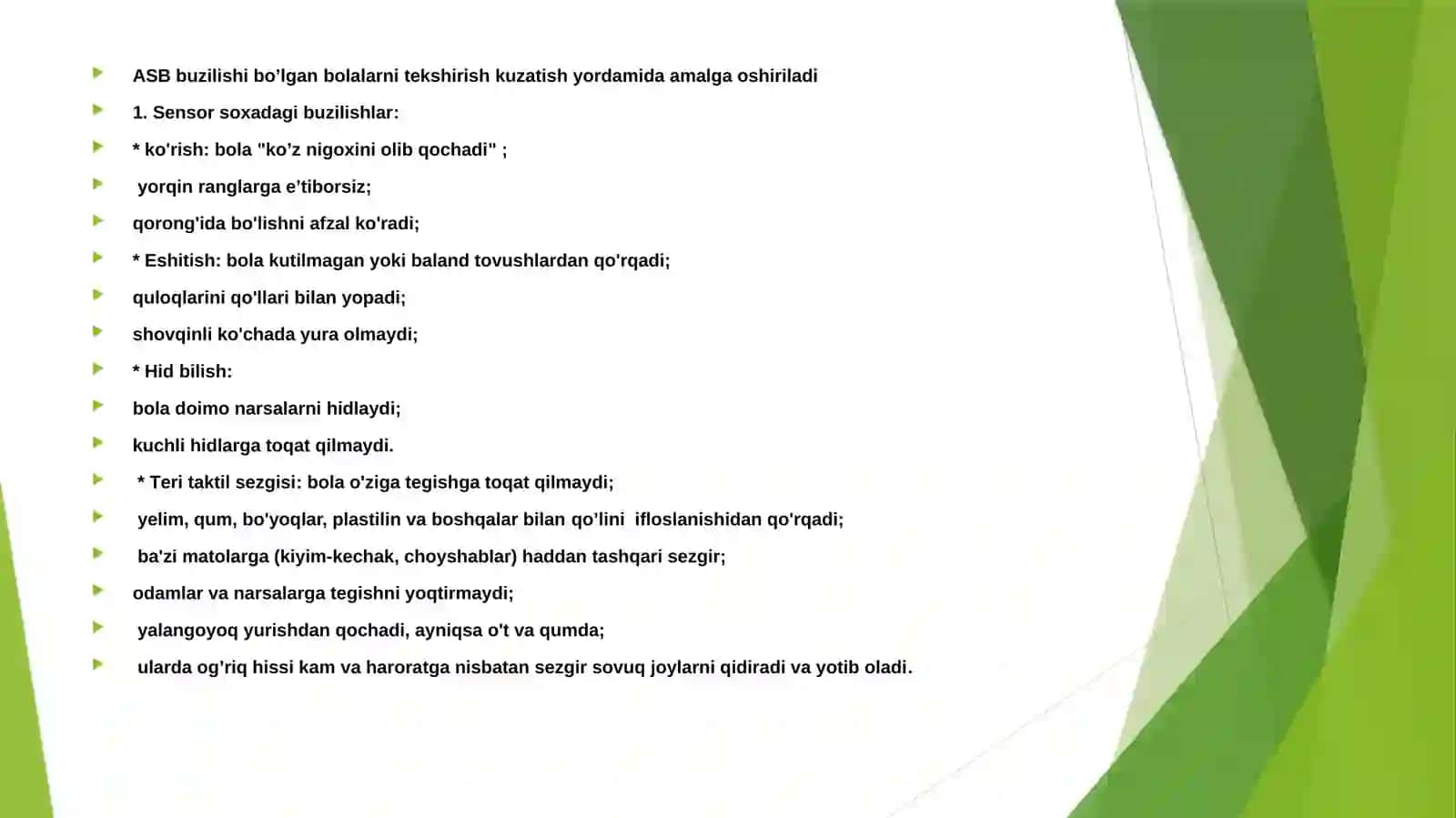 ALOHIDA TA’LIMGA EHTIYOJI BO’LGAN BOLALARNING PSIXOFIZIOLOGIK RIVOJLANISHINI O’RGANISH, JUMLADAN AUTIK SPEKTOR BUZILISHI BO’LGAN BOLALARNI ZAMONAVIY DIAGNOSTIKA QILISH USULLARI 2