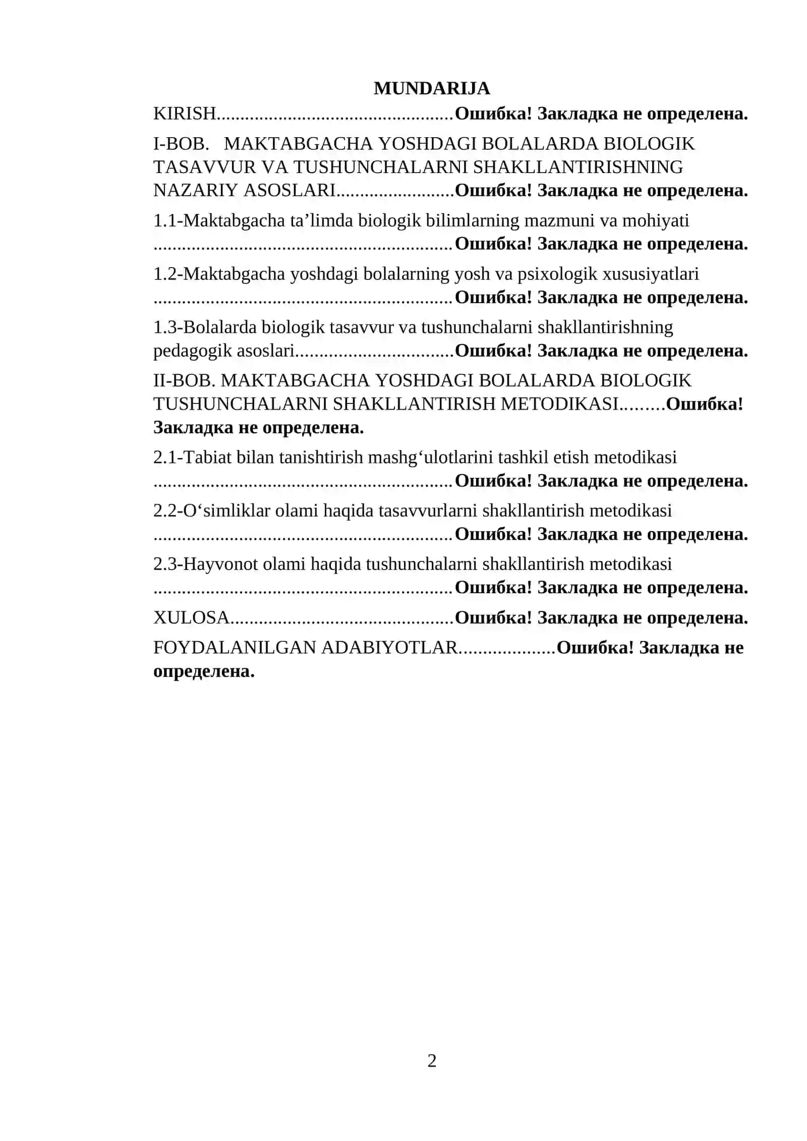 MAKTABGACHA YOSHDAGI BOLALARDA BIOLOGIYAGA OID TASAVVUR VA TUSHUNCHALAR SHAKILLARI 2