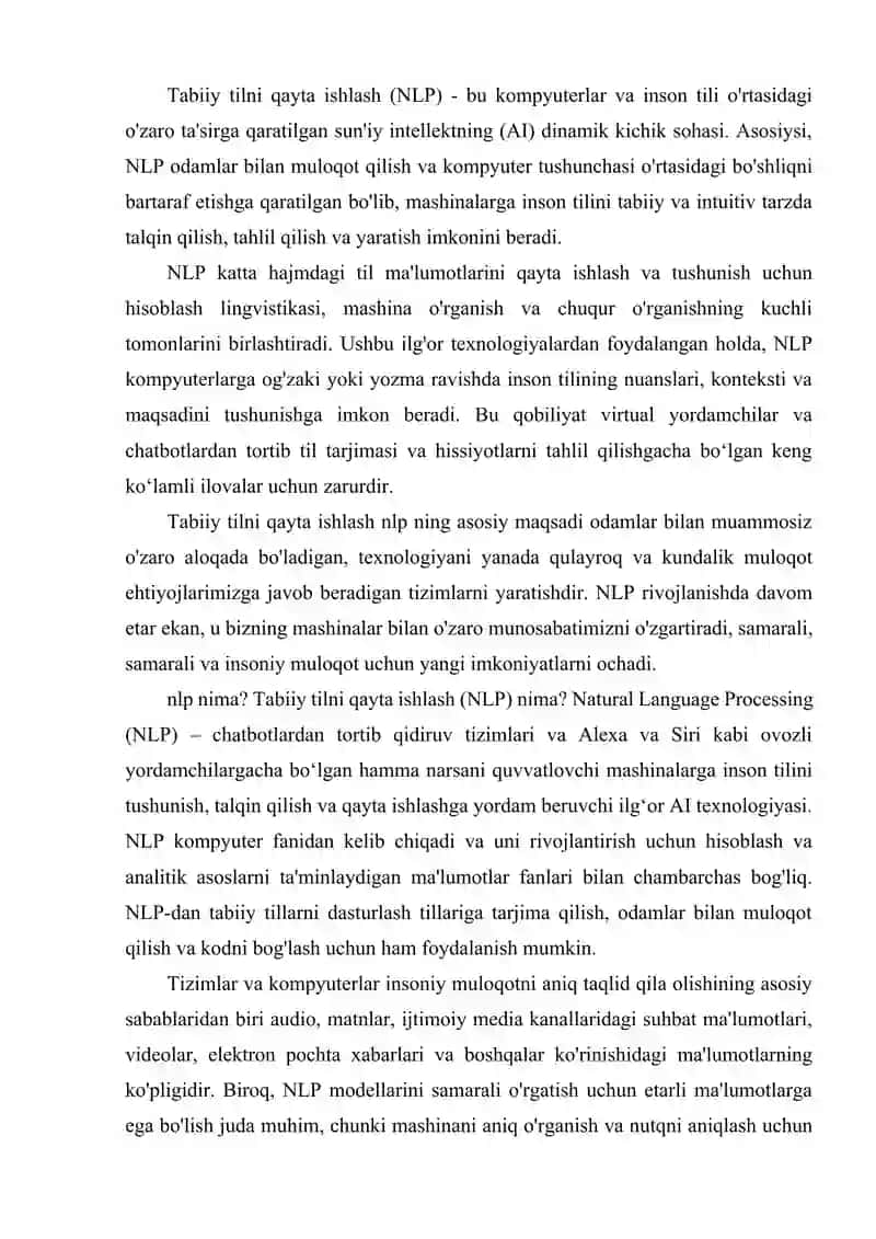 TILNI QAYTA ISHLASH 2