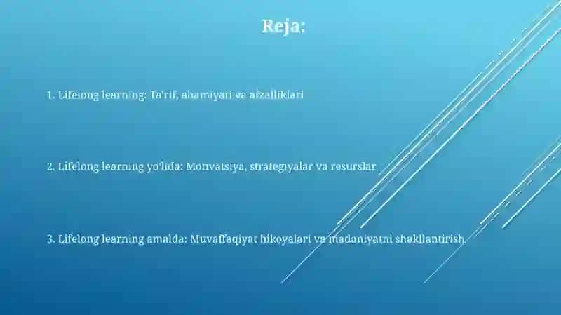 Hayot davomida ta'lim muvaffaqiyati vositasi sifatida 2