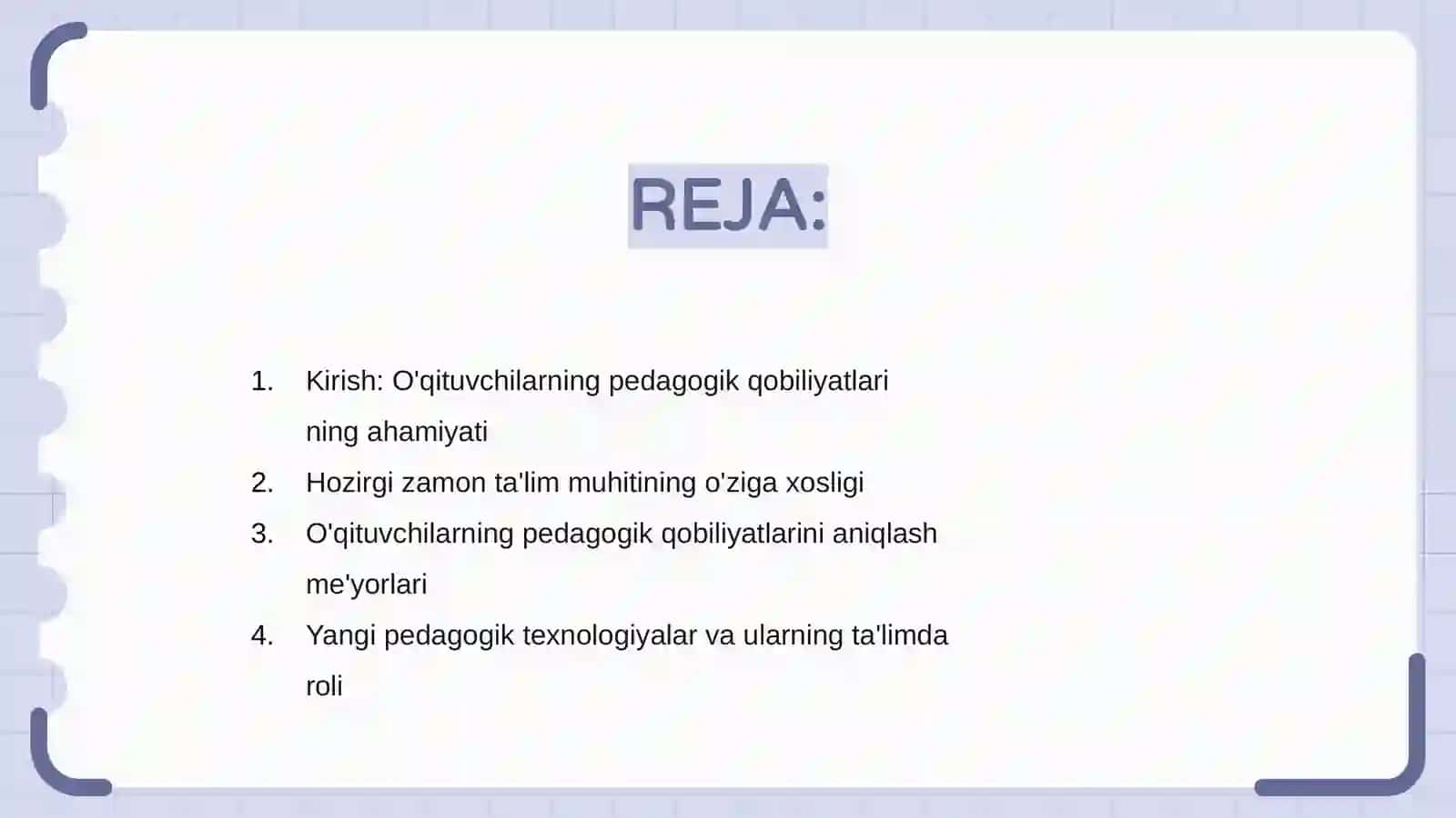 Hozirgi kunda o'qituvchilar pedagogik qobiliyatini shakllantirish imkoniyatlari 2