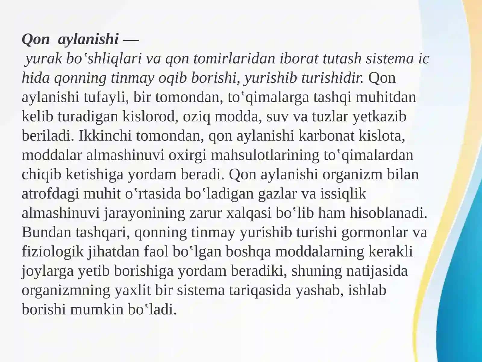 Gemodinamikaning buzilishlari. Tromboemboliya va shok. Genetik buzilishlar.Immun buzilishlar 2