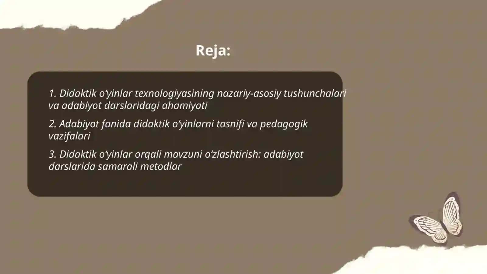 Didaktik o‘yinlar texnologiyasi va uning adabiyot darslaridagi o‘rni 2