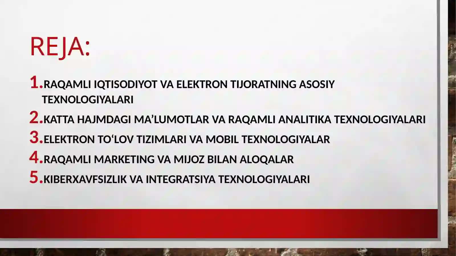 ELEKTRON TIJORIY MUHITNI SHAKLLANTIRISHDA RAQAMLI TEXNOLOGIYALAR 2