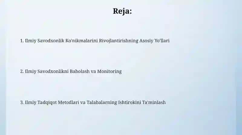 Ilmiy Savodxonlik Ko'nikmalarini Rivojlantirishning Asosiy Yo'llari 2