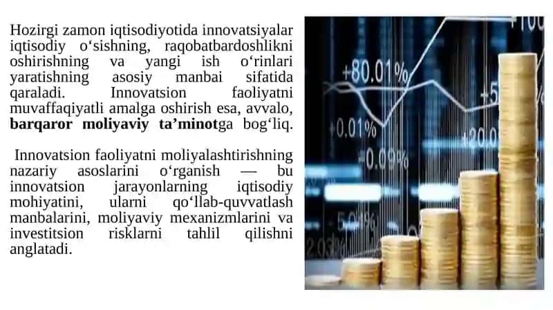 Innovatsiyalar moliyalashtirish 2