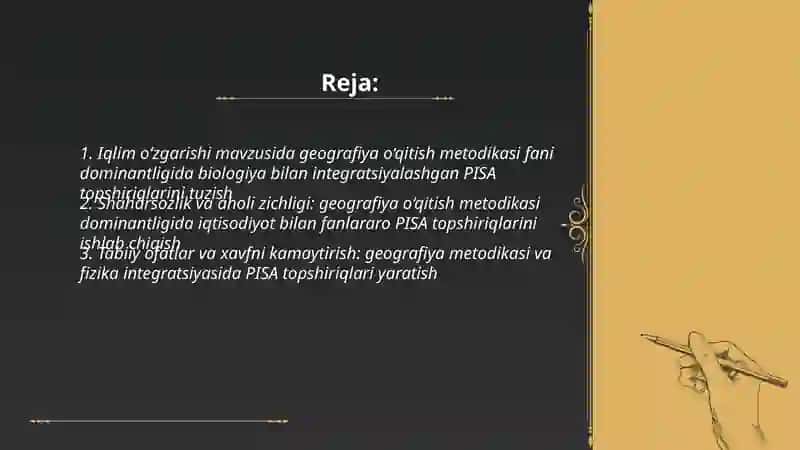 Geografiya o‘qitish metodikasi 2