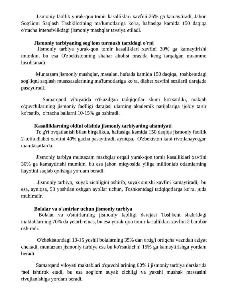 Jismoniy tarbiya dasturlari 2