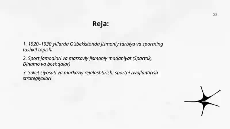 Oʻzbekistonda jismoniy tarbiya va sportning rivojlanishi (1920-1990) yy 2