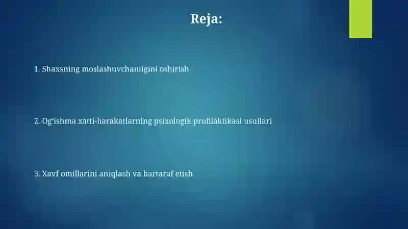og'ishgan xulq profilaktikasining psixologik uslublari 2