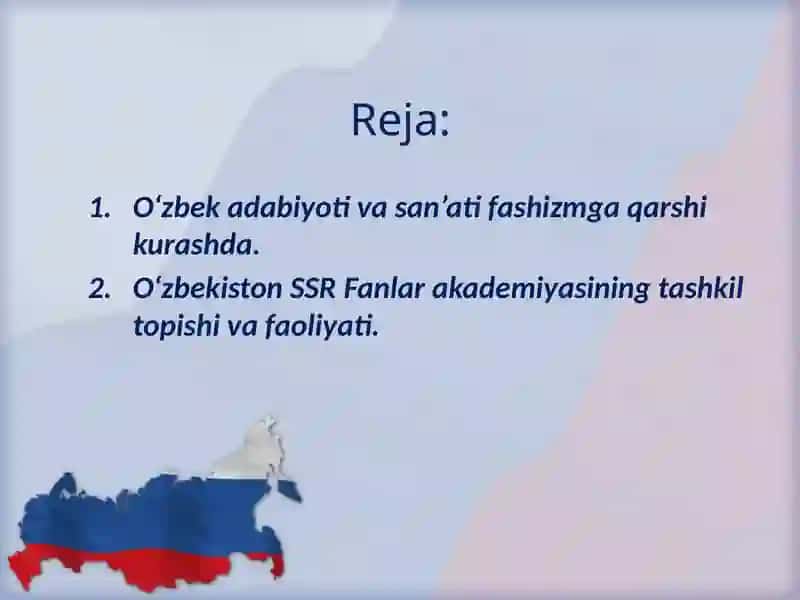 O‘zbekiston fani va madaniyati – g‘alaba uchun xizmatda 2