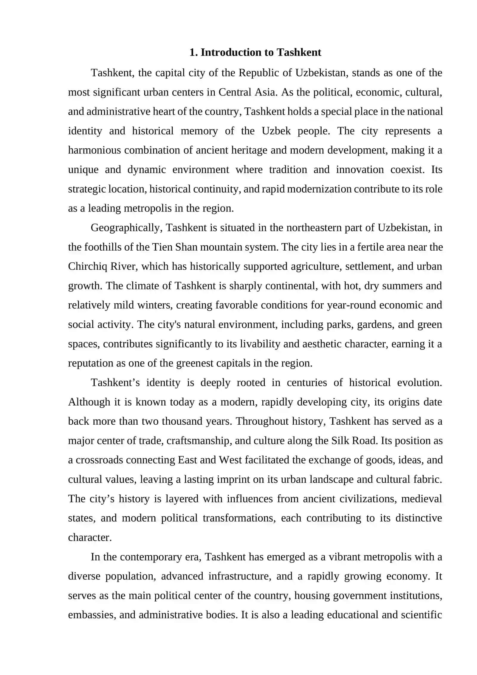 Introduction to Tashkent 2