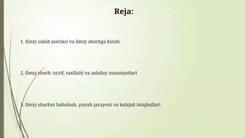 Ilmiy uslub janrlari 2