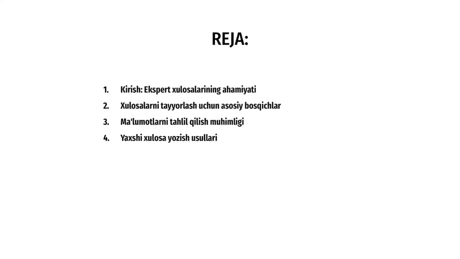 Ekspert xulosalarni tayyorlash 2
