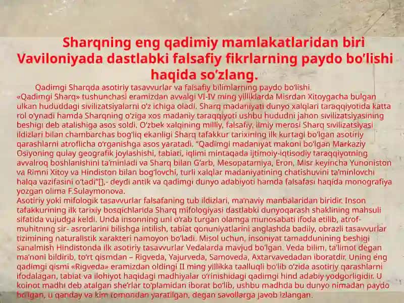Qadimgi Sharq falsafasi 2