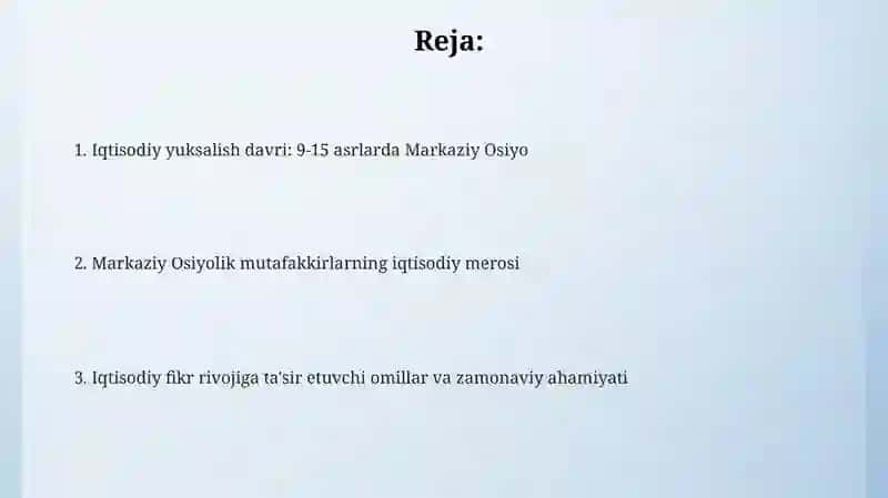 9-15 asrlarda o‘rta osiyoda iqtisodiy fikrlar 2