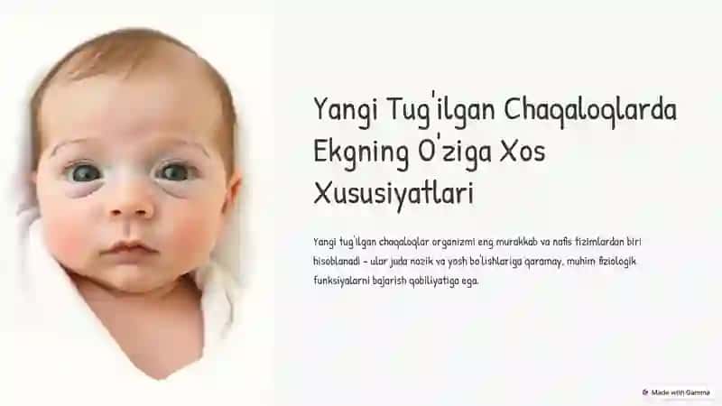 Yangi Tug'ilgan Chaqaloqlarda Ekgning Rivojlanishi 2