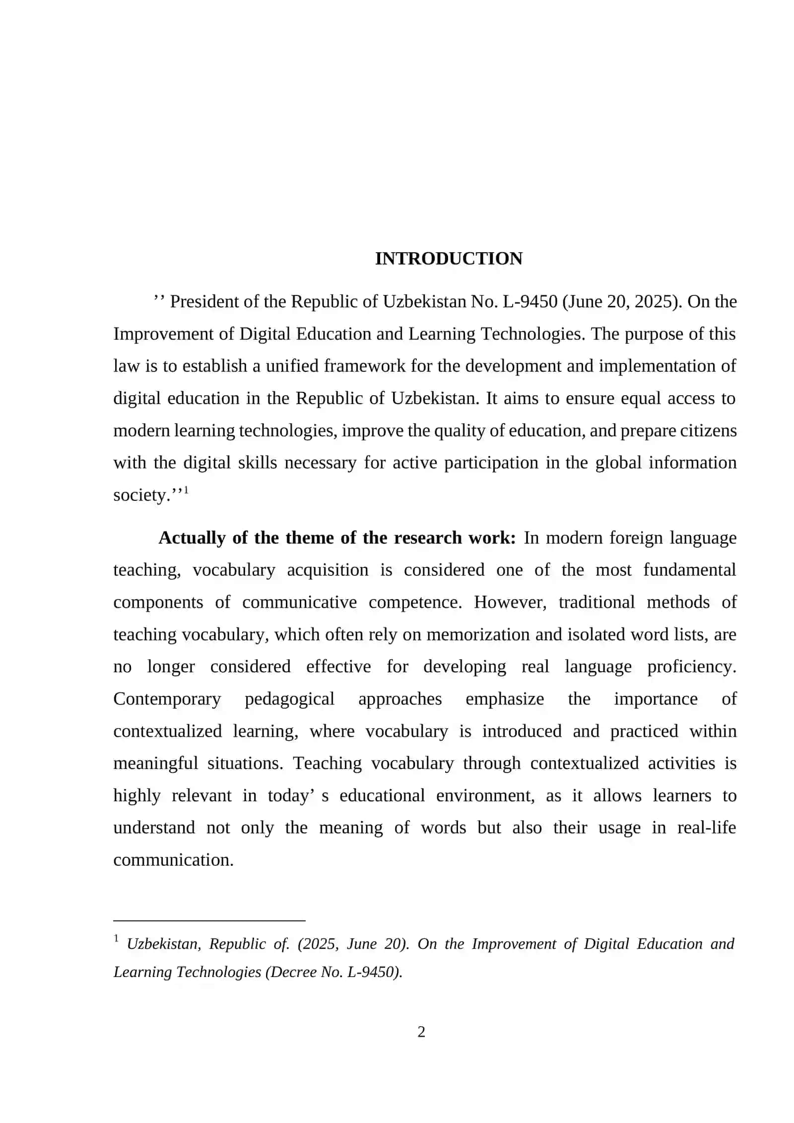 THEORETICAL BASIS OF TEACHING VOCABULARY THROUGH CONTEXT 2