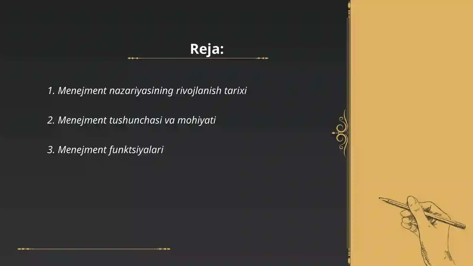 Menejmentning nazariy asoslari 2