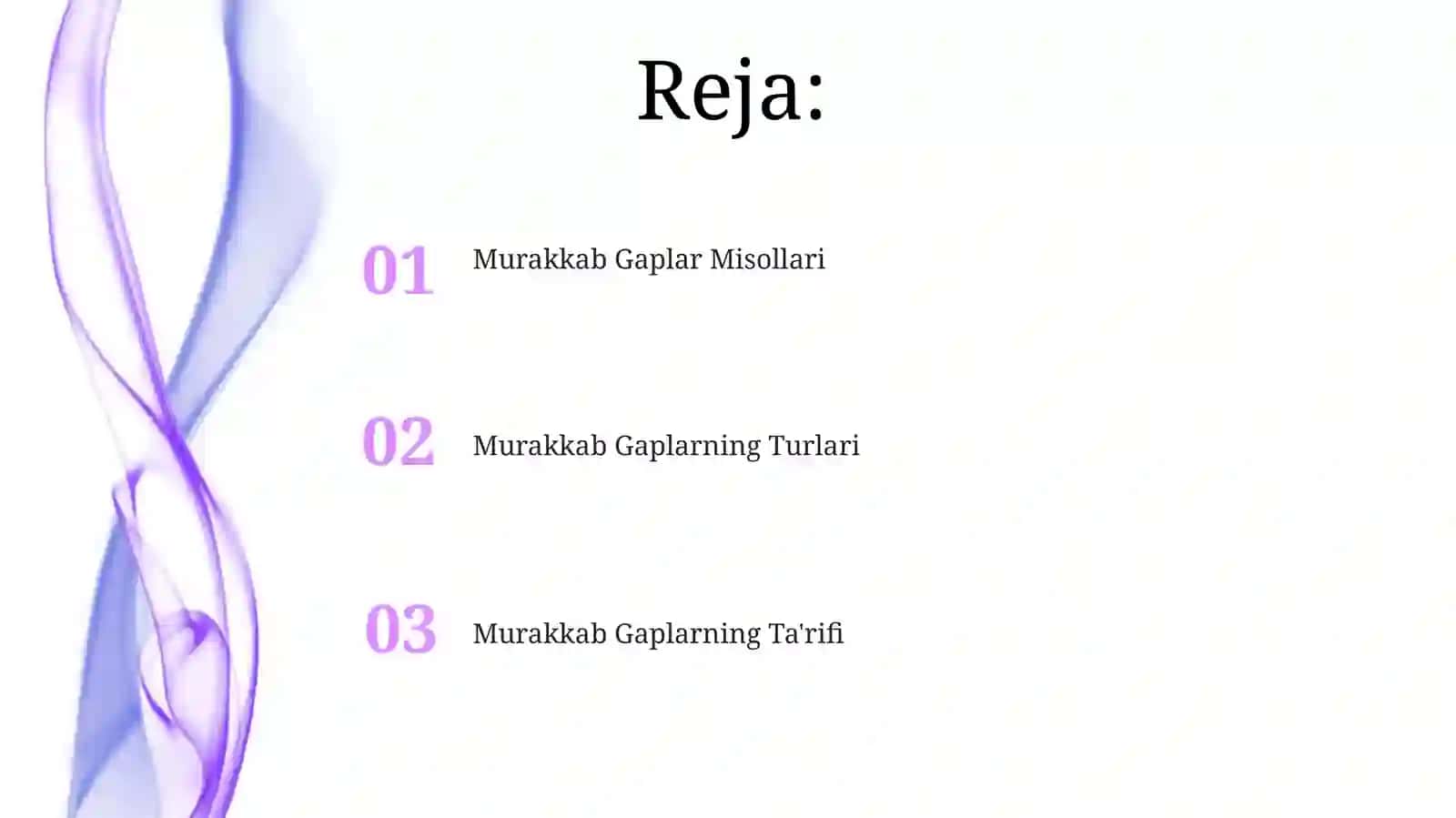 Murakkab Gaplar Turlari 2