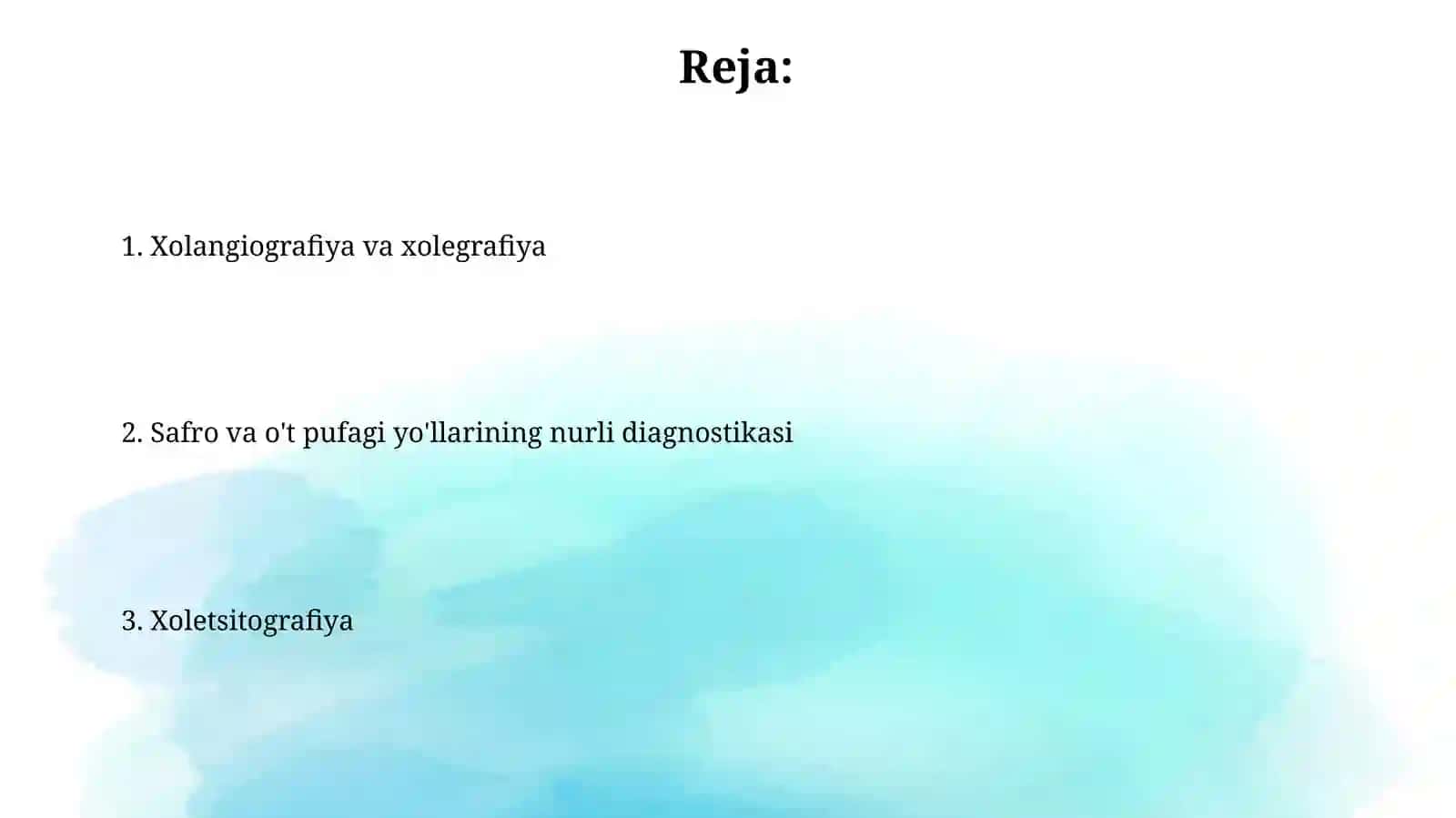 Xoletsitografiya 2