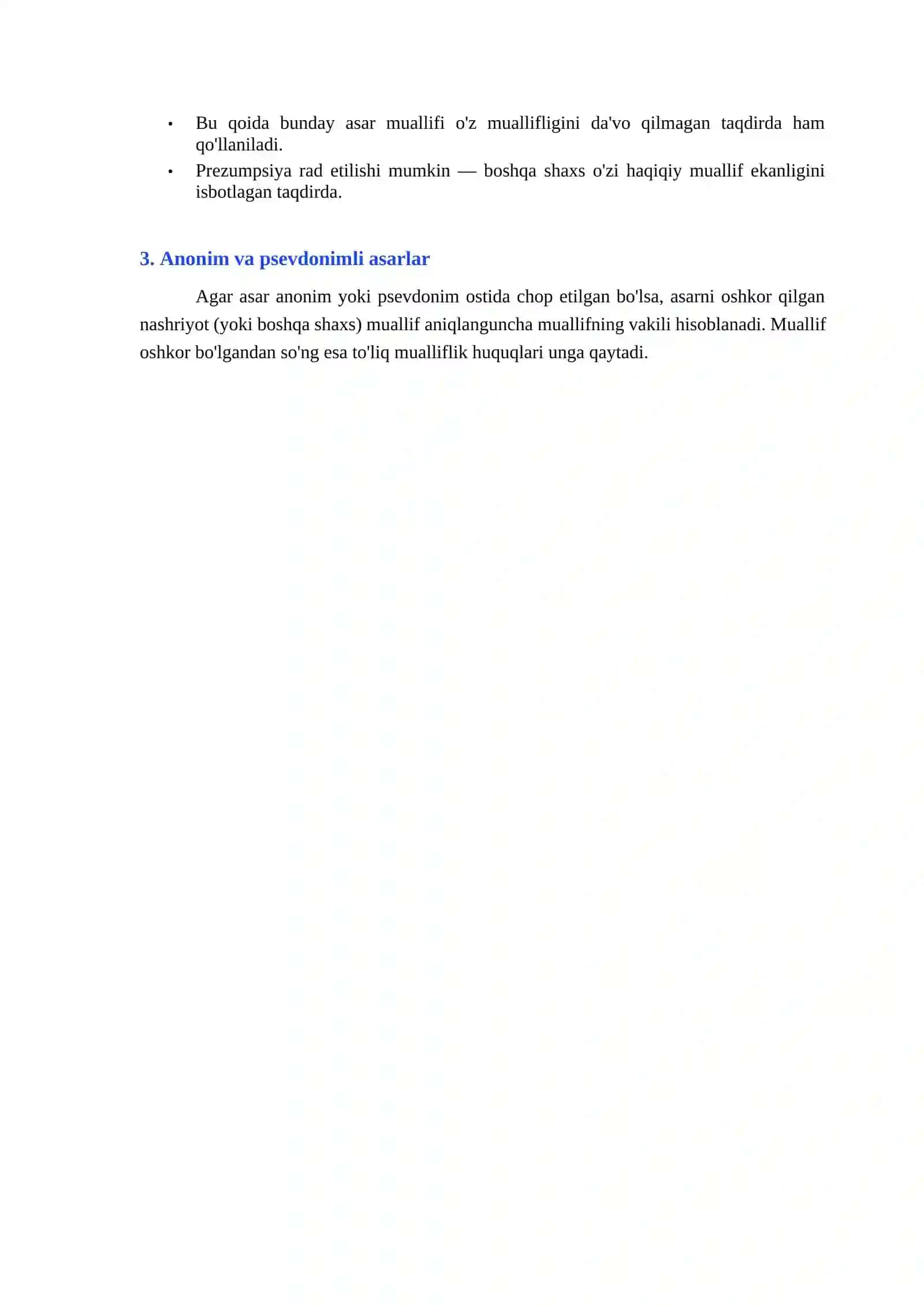 MUALLIFLIK HUQUQINING YUZAGA KELISHI PREZUMPSIYASI 2