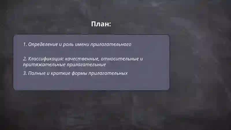 Имя прилагательное 2