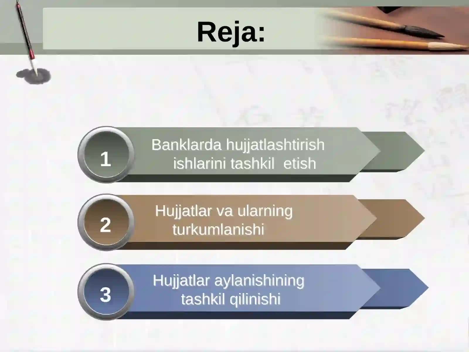 BANK HUJJATLARI VA HUJJATLAR AYLANISHI 2