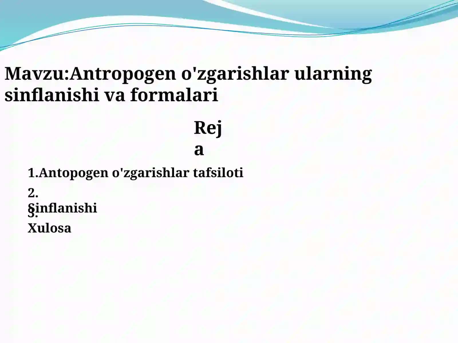Antropogeno'zgarishlarularning inflanishi va formalari 2