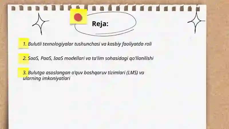 Bulutli texnologiyalar va ularning ta'limiy imkoniyatlari 2
